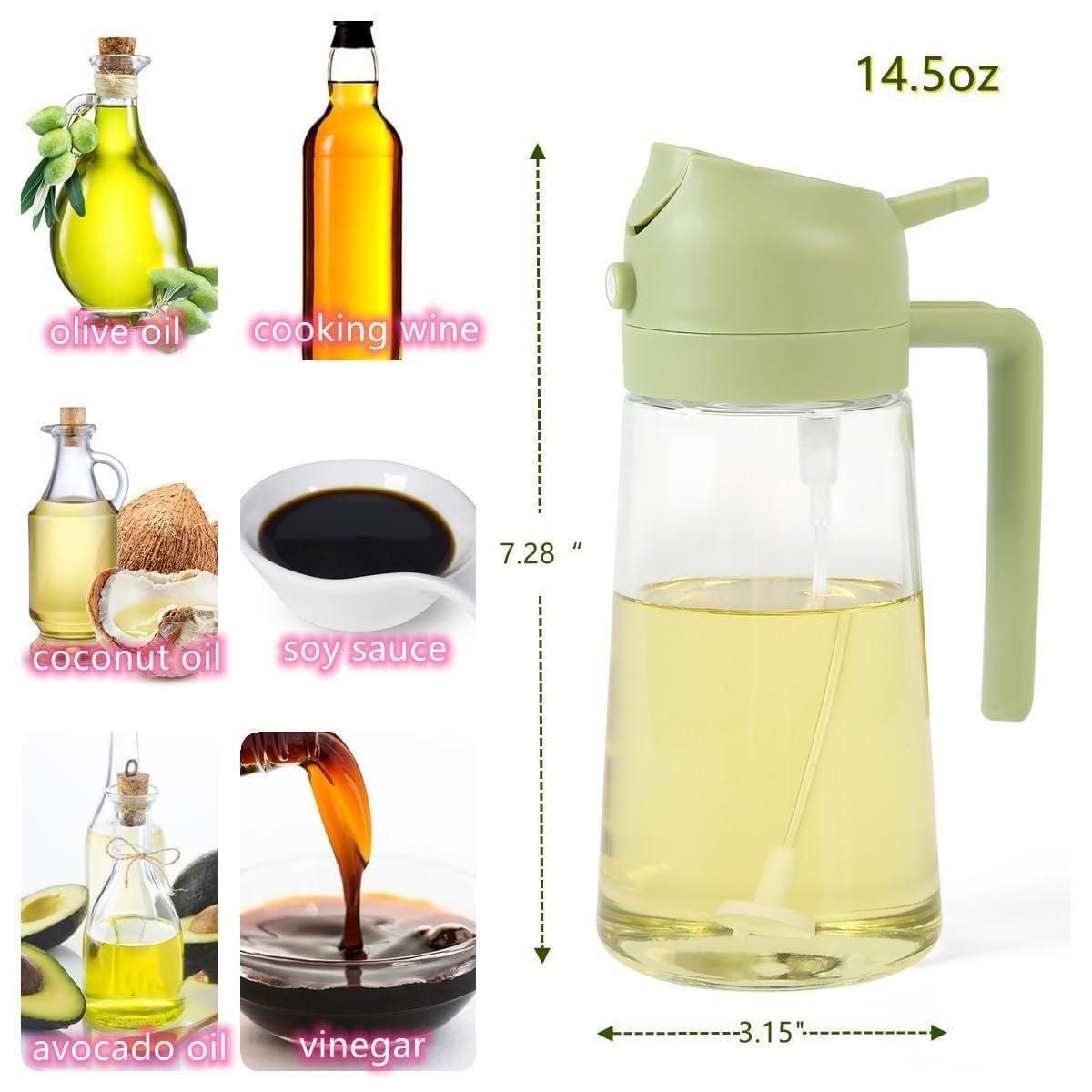 2-in-1 Oil Dispenser Spray and pour design